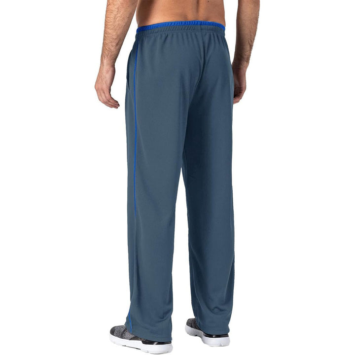 Men's Casual Open Bottom Mesh Sweatpants with Pockets - 001网眼长裤