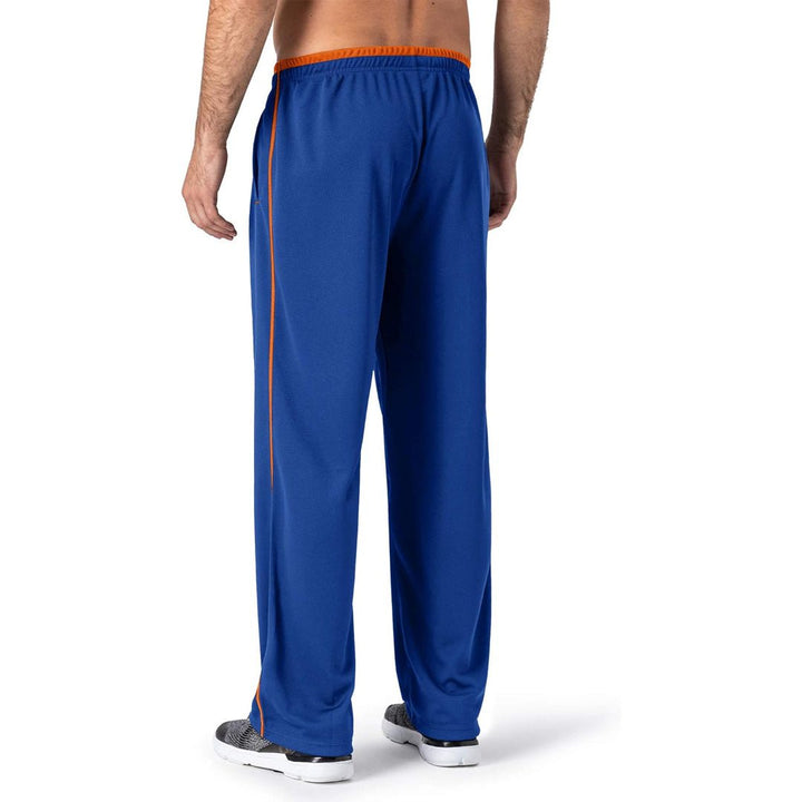 Men's Casual Open Bottom Mesh Sweatpants with Pockets - 001网眼长裤
