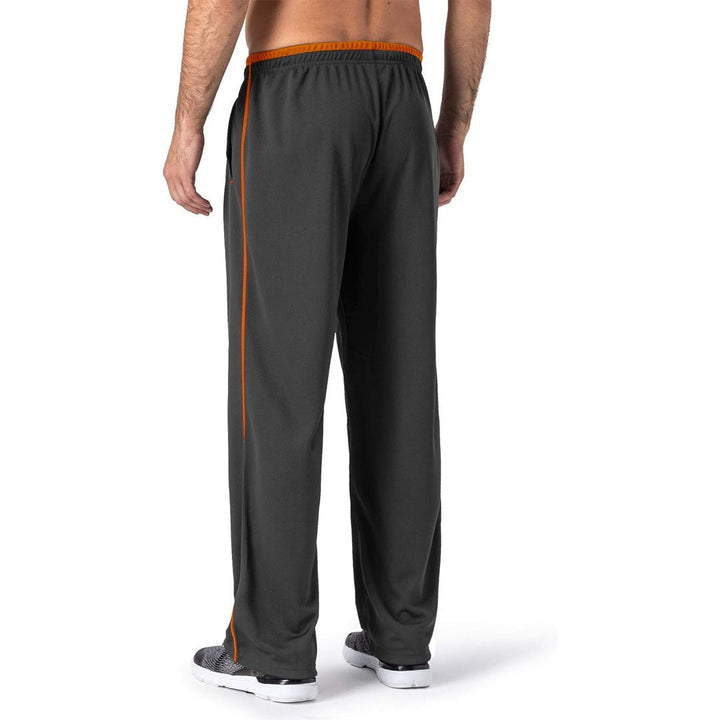 Men's Casual Open Bottom Mesh Sweatpants with Pockets - 001网眼长裤
