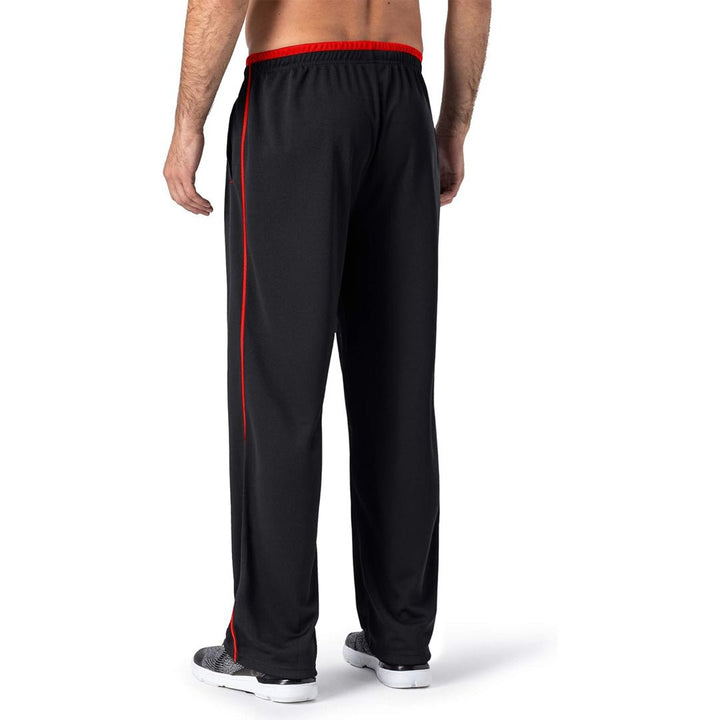 Men's Casual Open Bottom Mesh Sweatpants with Pockets - 001网眼长裤