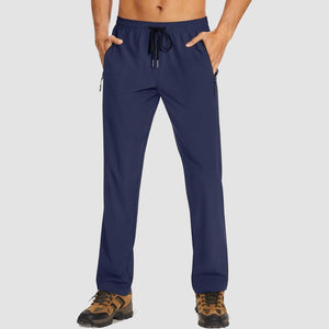 TACVASEN Navy Men's Casual Pants Lightweight Quick Dry Water Resistant Joggers with Pockets