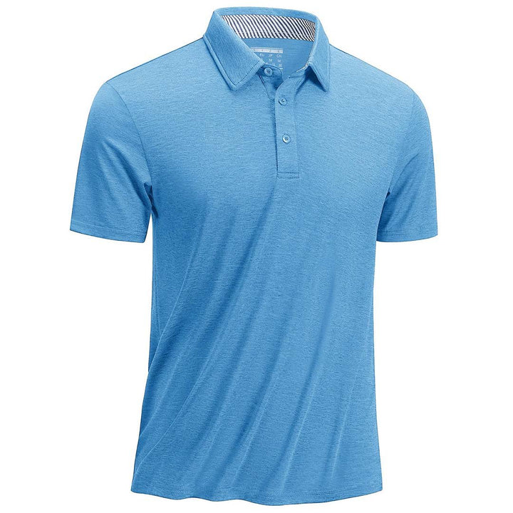 Men's Casual Polo Shirts Quick Dry 3 Buttons - Men's Polo Shirts