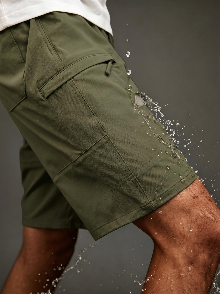 TACVASEN Army Green Men's Casual Quick Dry 5 Pockets Cargo Shorts