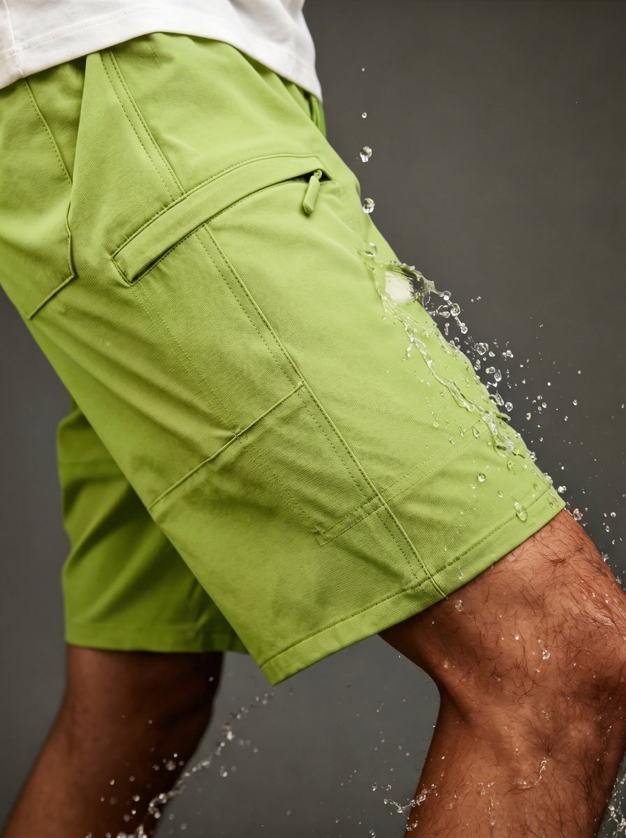 TACVASEN Green Men's Casual Quick Dry 5 Pockets Cargo Shorts