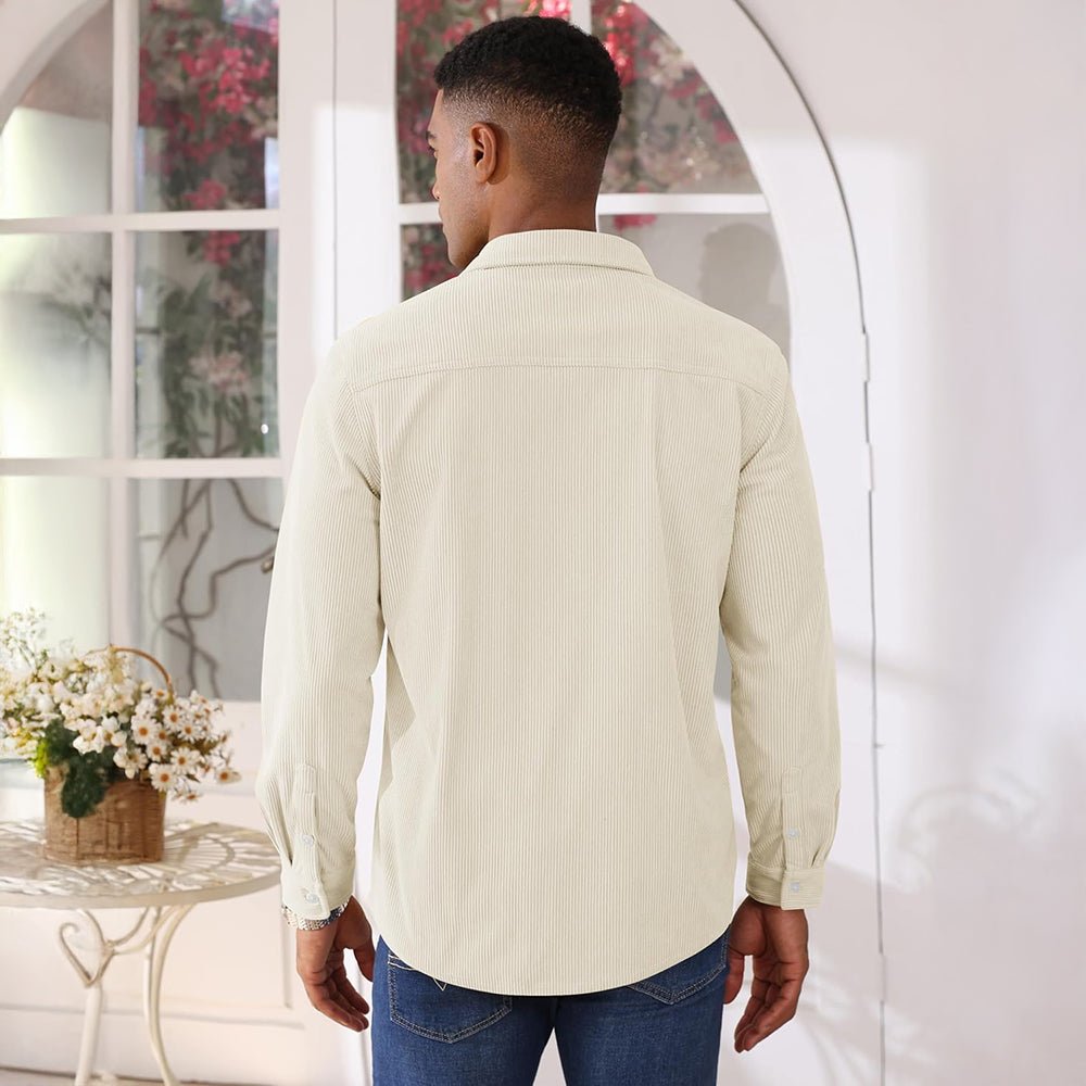 Men's Corduroy Jacket Casual Lightweight Shirt Jacket - B23M2024