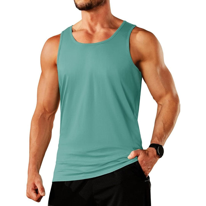 Men's Cotton Moisture Wicking Sleeveless Gym Tank Top - men's tops