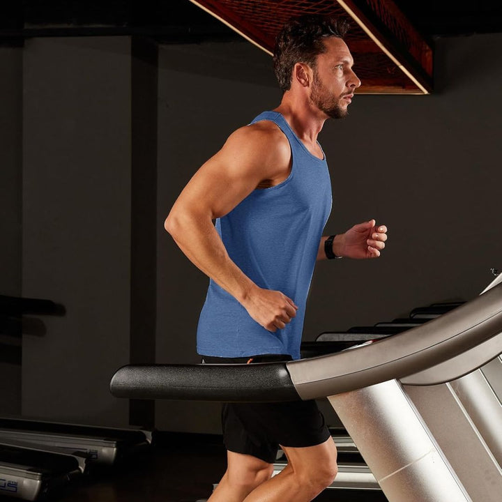 Men's Cotton Moisture Wicking Sleeveless Gym Tank Top - men's tops