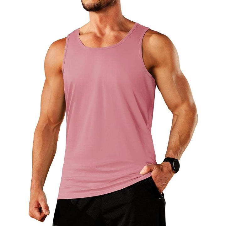 Men's Cotton Moisture Wicking Sleeveless Gym Tank Top - men's tops