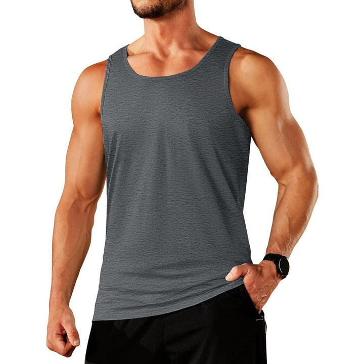 Men's Cotton Moisture Wicking Sleeveless Gym Tank Top - men's tops