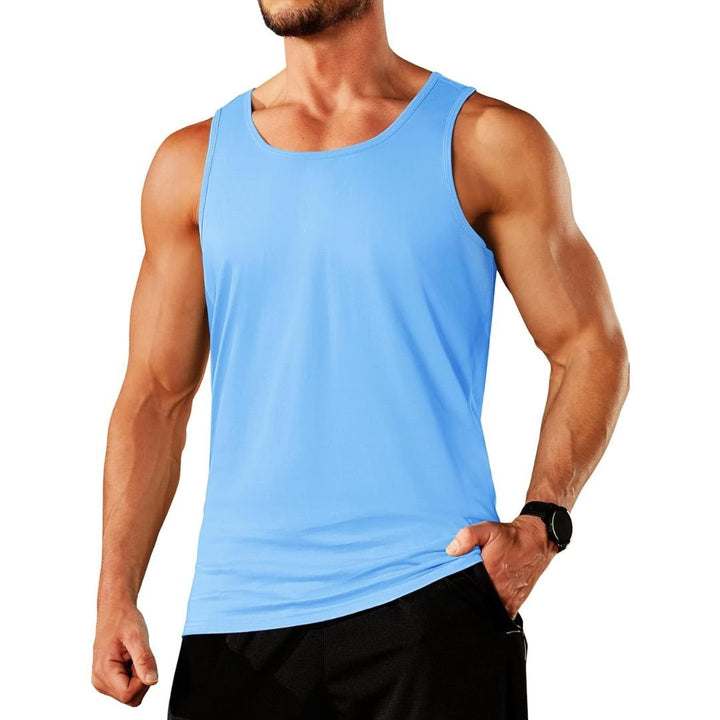 Men's Cotton Moisture Wicking Sleeveless Gym Tank Top - men's tops