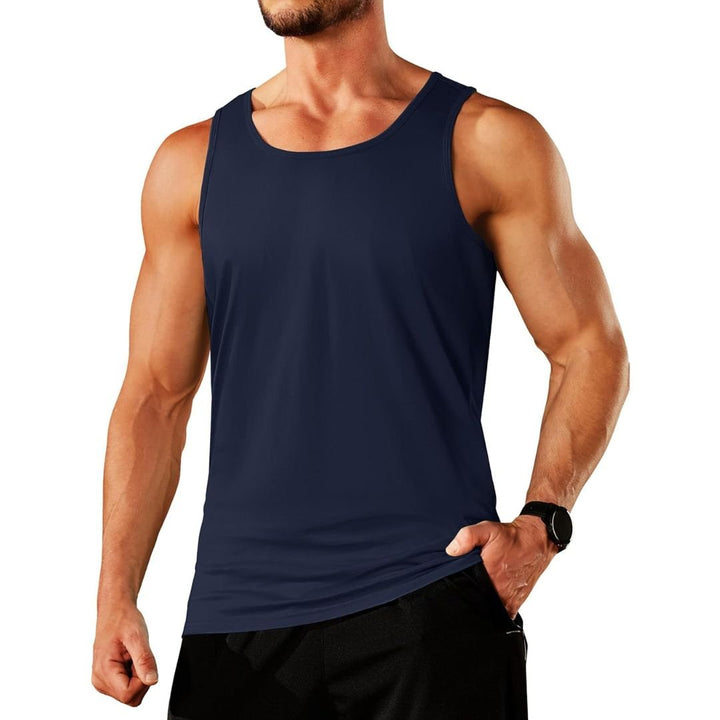 Men's Cotton Moisture Wicking Sleeveless Gym Tank Top - men's tops