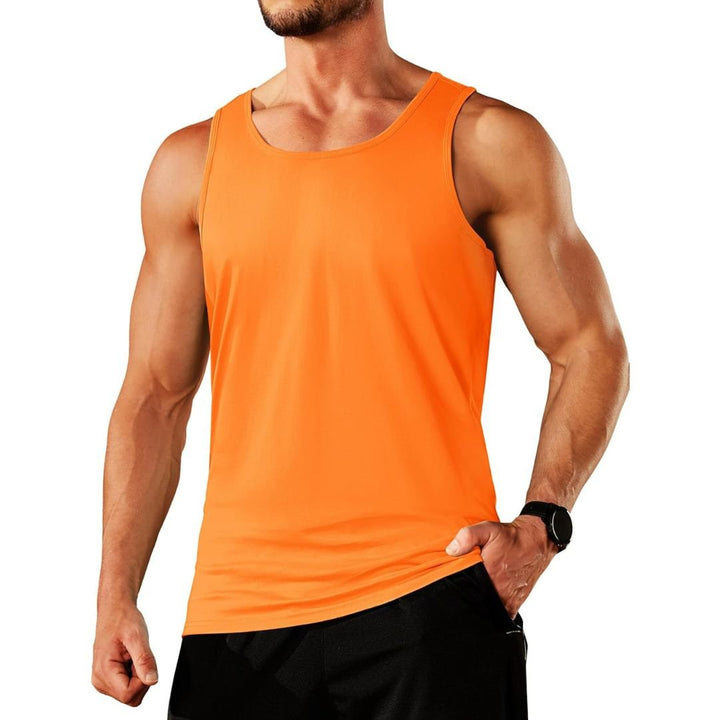 Men's Cotton Moisture Wicking Sleeveless Gym Tank Top - men's tops