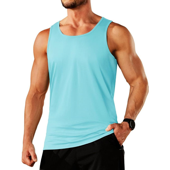 Men's Cotton Moisture Wicking Sleeveless Gym Tank Top - men's tops
