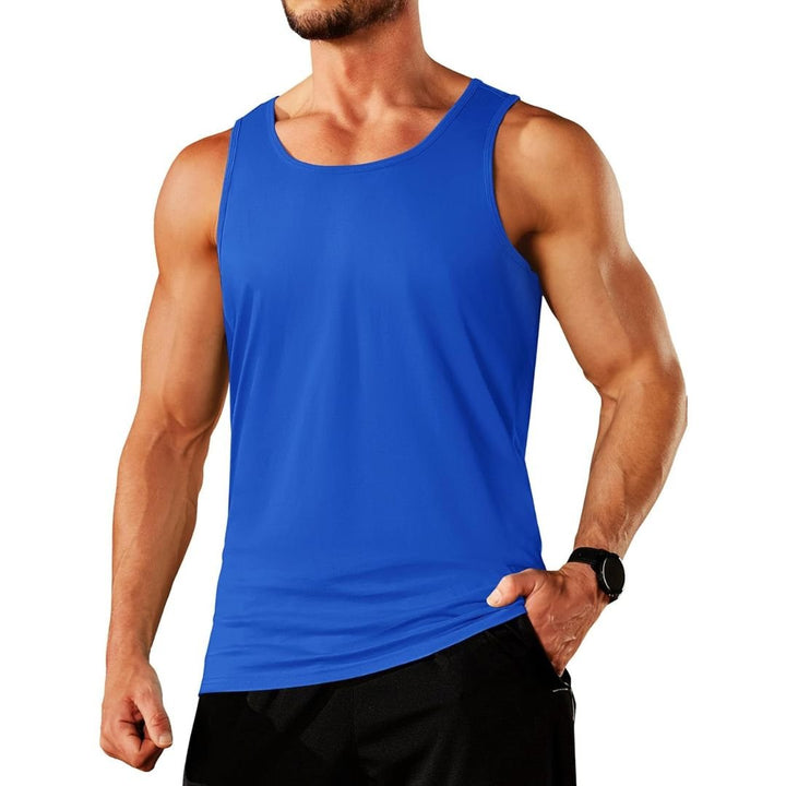 Men's Cotton Moisture Wicking Sleeveless Gym Tank Top - men's tops