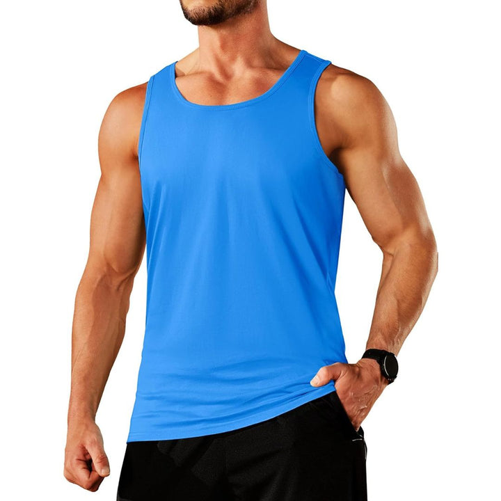 Men's Cotton Moisture Wicking Sleeveless Gym Tank Top - men's tops