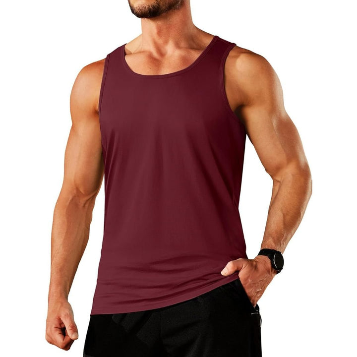 Men's Cotton Moisture Wicking Sleeveless Gym Tank Top - men's tops