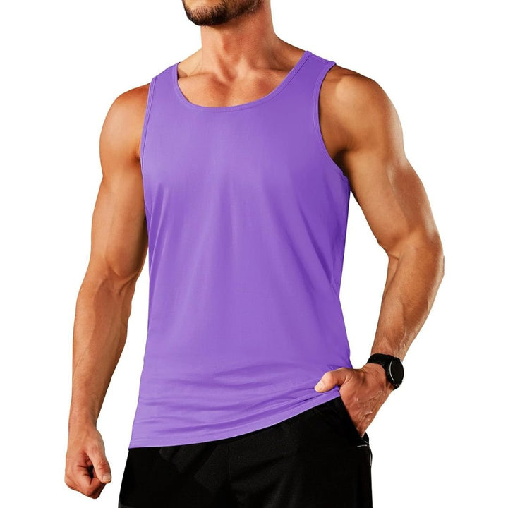 Men's Cotton Moisture Wicking Sleeveless Gym Tank Top - men's tops
