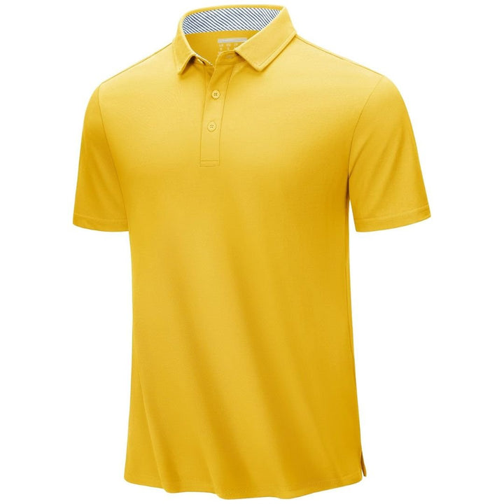 Men's Cotton Pique Short Sleeve Classic Fit Polo Shirt - Men's Polo Shirts