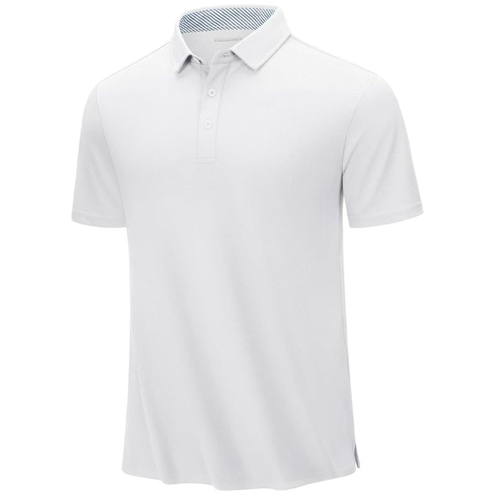 Men's Cotton Pique Short Sleeve Classic Fit Polo Shirt - Men's Polo Shirts
