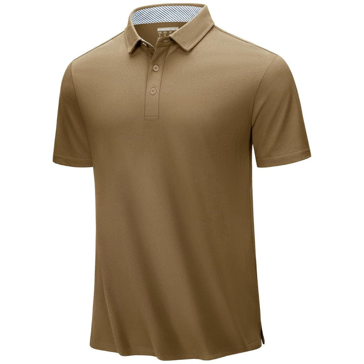 Men's Cotton Pique Short Sleeve Classic Fit Polo Shirt - Men's Polo Shirts