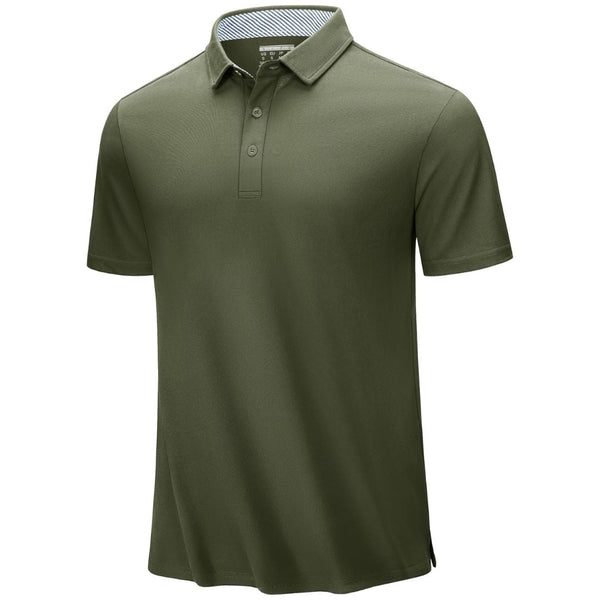 Men's Cotton Pique Short Sleeve Classic Fit Polo Shirt - Men's Polo Shirts