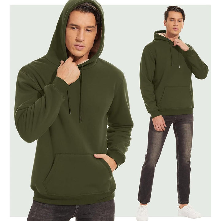 Men's Fleece Hoodie Sweatshirt Thick Fleece Lined - L21M470