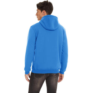 TACVASEN Azure Men's Fleece Hoodie Thick Fleece Lined Sweatshirt