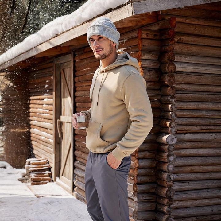 Men's Fleece Hoodie Sweatshirt Thick Fleece Lined - L21M470