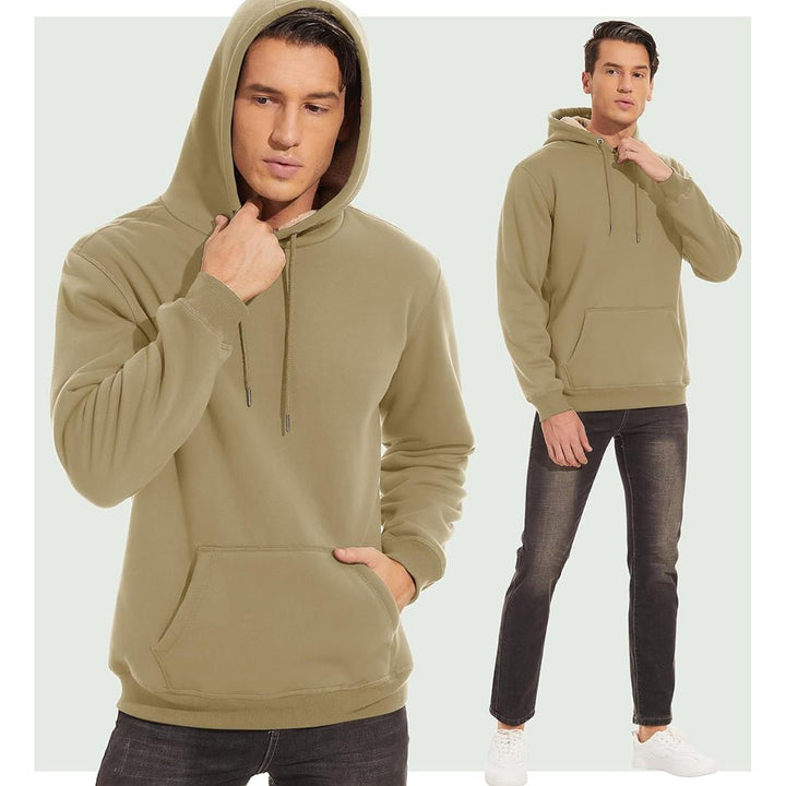 Men's Fleece Hoodie Sweatshirt Thick Fleece Lined - L21M470
