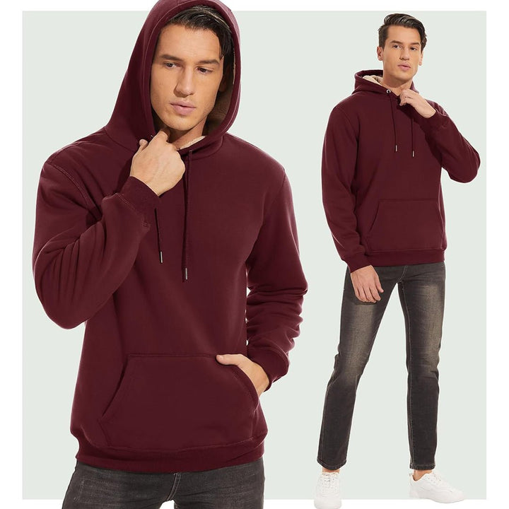 Men's Fleece Hoodie Sweatshirt Thick Fleece Lined - L21M470
