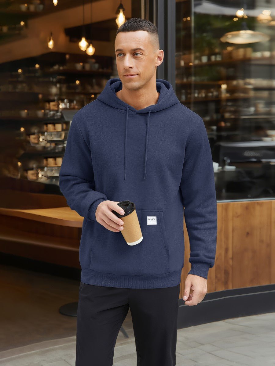 TACVASEN Navy Men's Fleece Lined Sweatshirt Hoodies