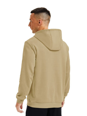 TACVASEN Khaki Men's Fleece Lined Sweatshirt Hoodies