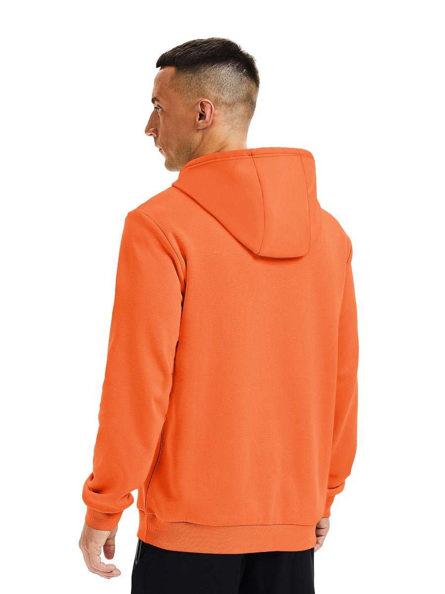 TACVASEN Orange Men's Fleece Lined Sweatshirt Hoodies