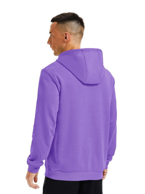 TACVASEN Light Purple Men's Fleece Lined Sweatshirt Hoodies