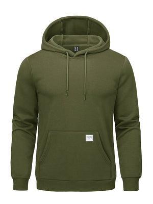 TACVASEN Army Green Men's Fleece Lined Sweatshirt Hoodies