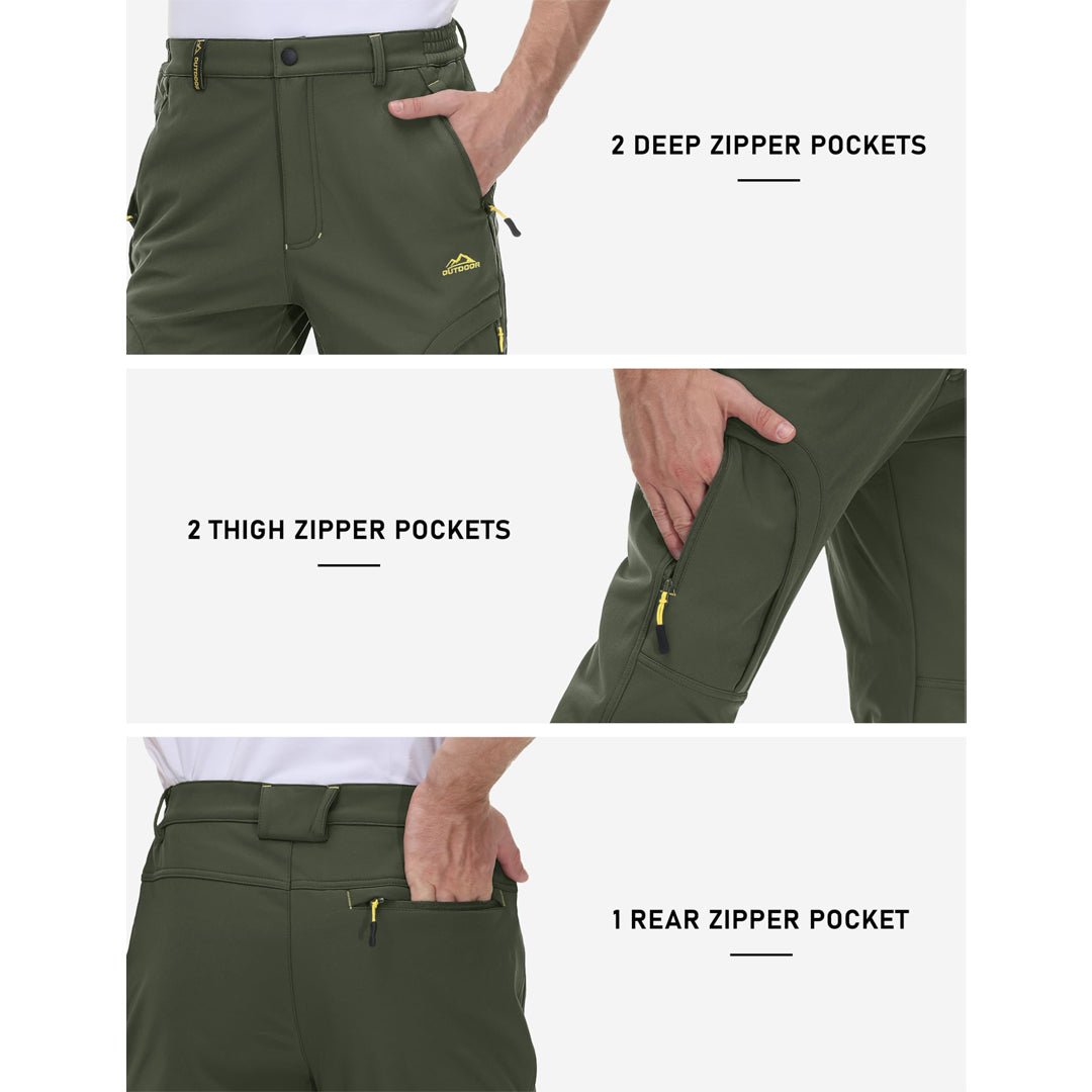 Men's Hiking Pants Reinforced Knees - TACVASEN