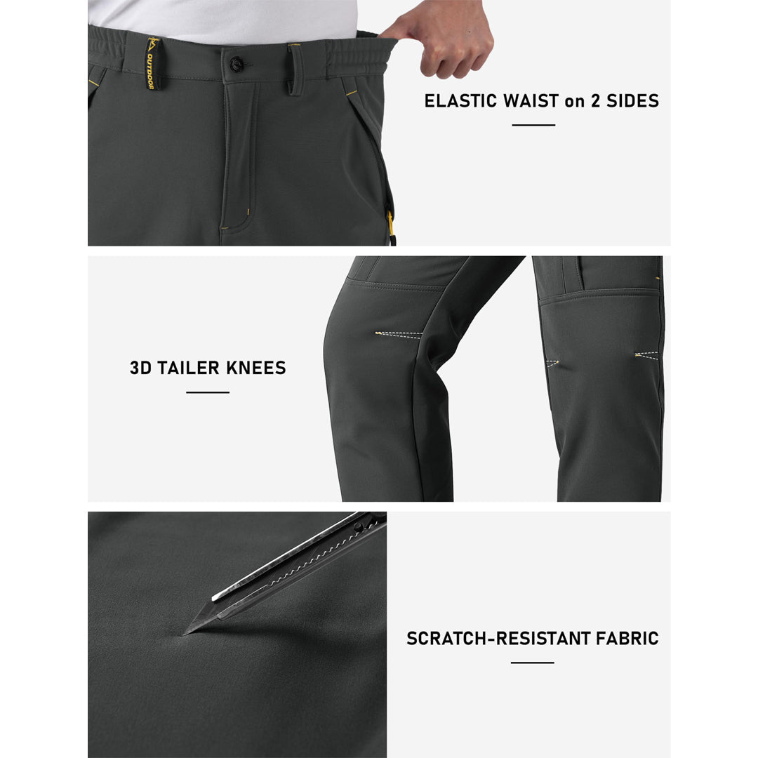 Men's Hiking Pants Reinforced Knees - TACVASEN