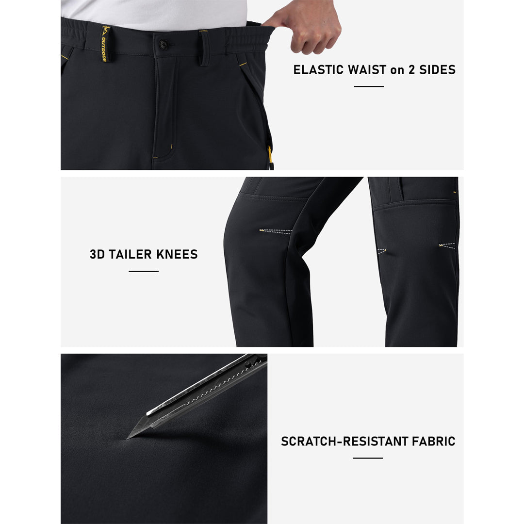 Men's Hiking Pants Reinforced Knees - TACVASEN