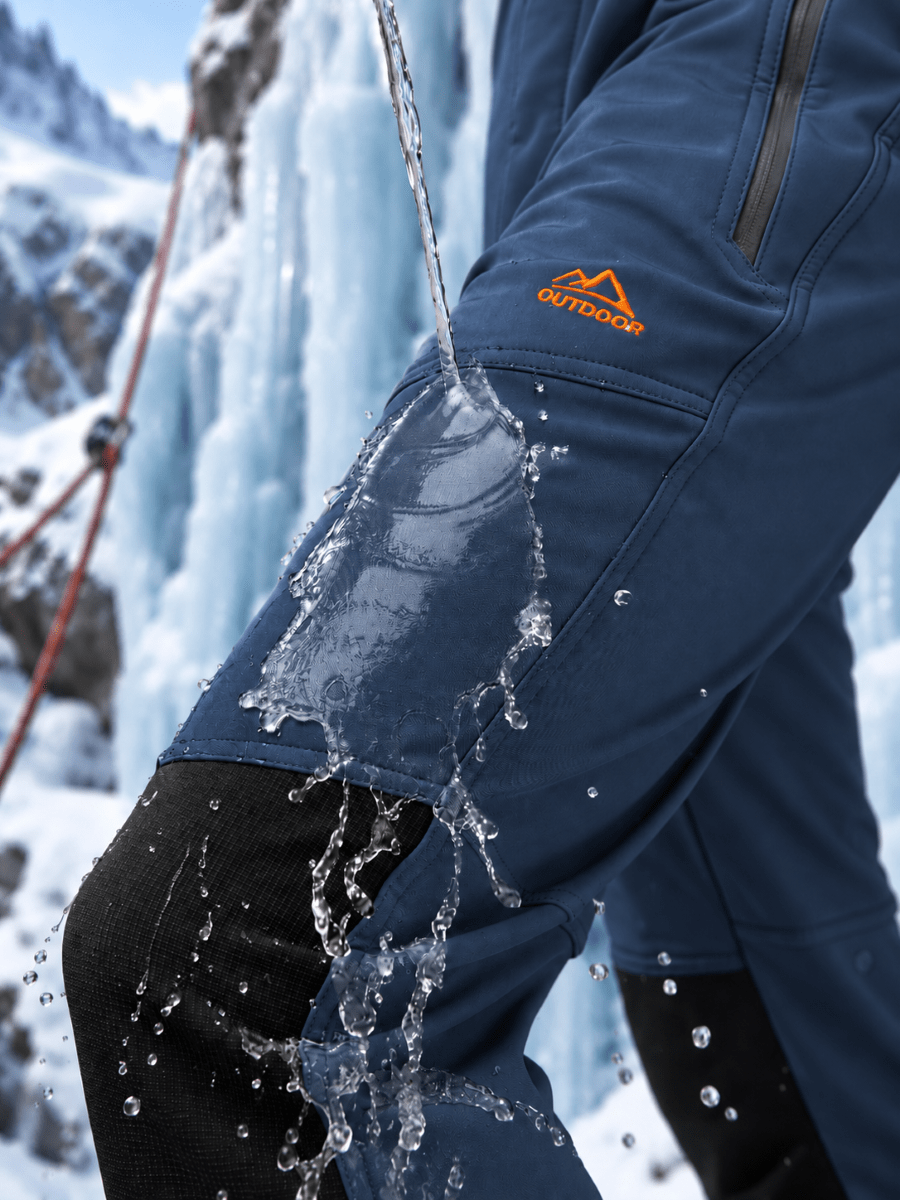 TACVASEN Dark Blue Men's Fleece Lined Windproof Water Resistant Ski Pants