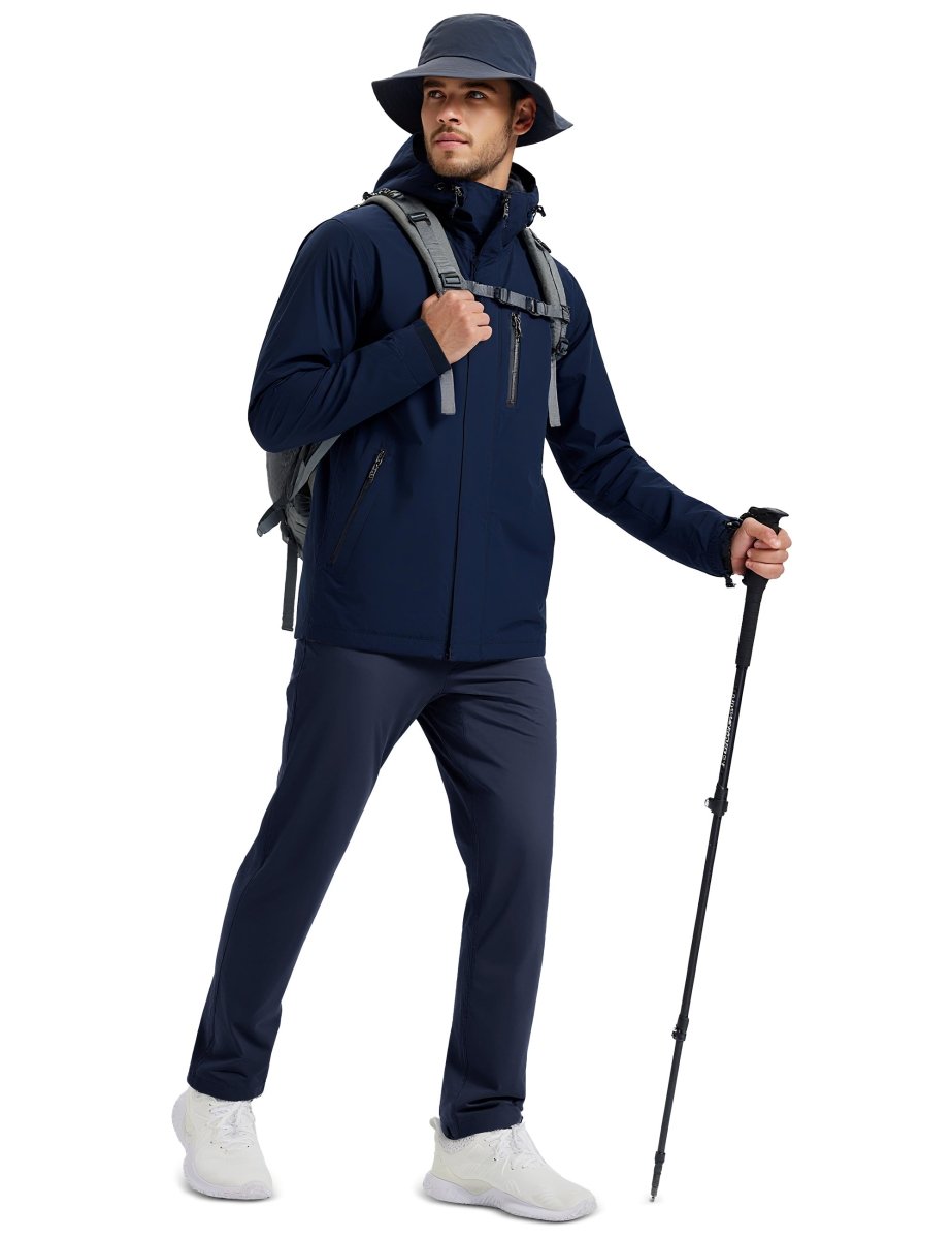 TACVASEN Navy Men's Fleece Lined Winter Warm Pants
