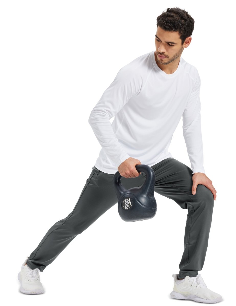 TACVASEN Dark Grey Men's Fleece Lined Winter Warm Pants
