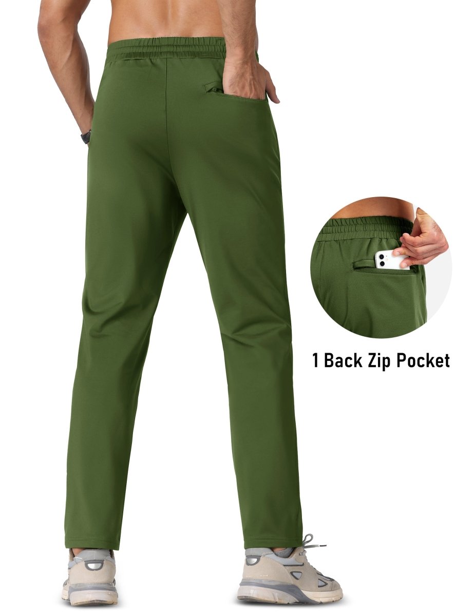 TACVASEN Army Green Men's Fleece Lined Winter Warm Pants