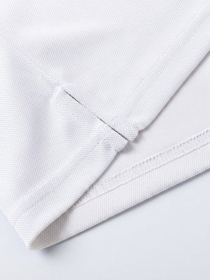 TACVASEN White Men's Golf Performance Moisture Wicking Polo Shirt