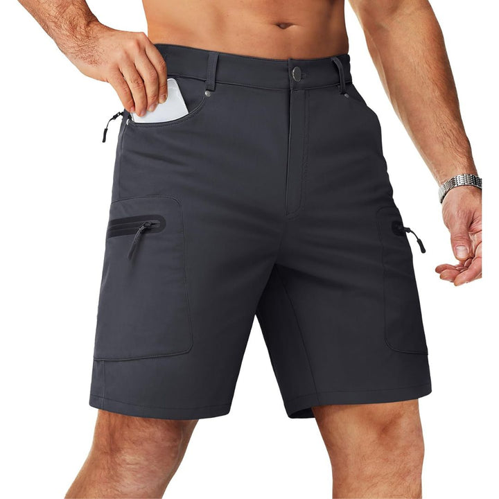 Men's Hiking Cargo Shorts with Zipper Pockets - Men's Cargo Shorts