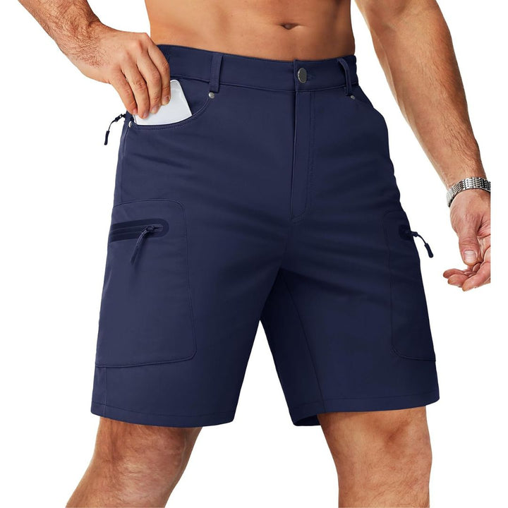Men's Hiking Cargo Shorts with Zipper Pockets - Men's Cargo Shorts