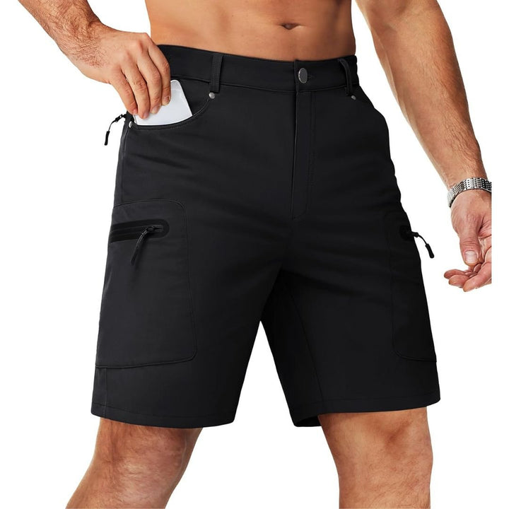 Men's Hiking Cargo Shorts with Zipper Pockets - Men's Cargo Shorts