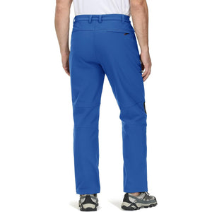 TACVASEN Khaki Men's Fleece Lined Windproof Water Resistant Ski Pants
