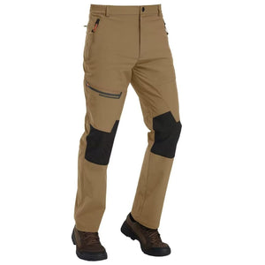 TACVASEN Light Brown Men's Fleece Lined Windproof Water Resistant Ski Pants