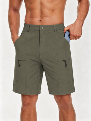 TACVASEN Army Green Men's Hiking Shorts Quick Dry Cargo Shorts