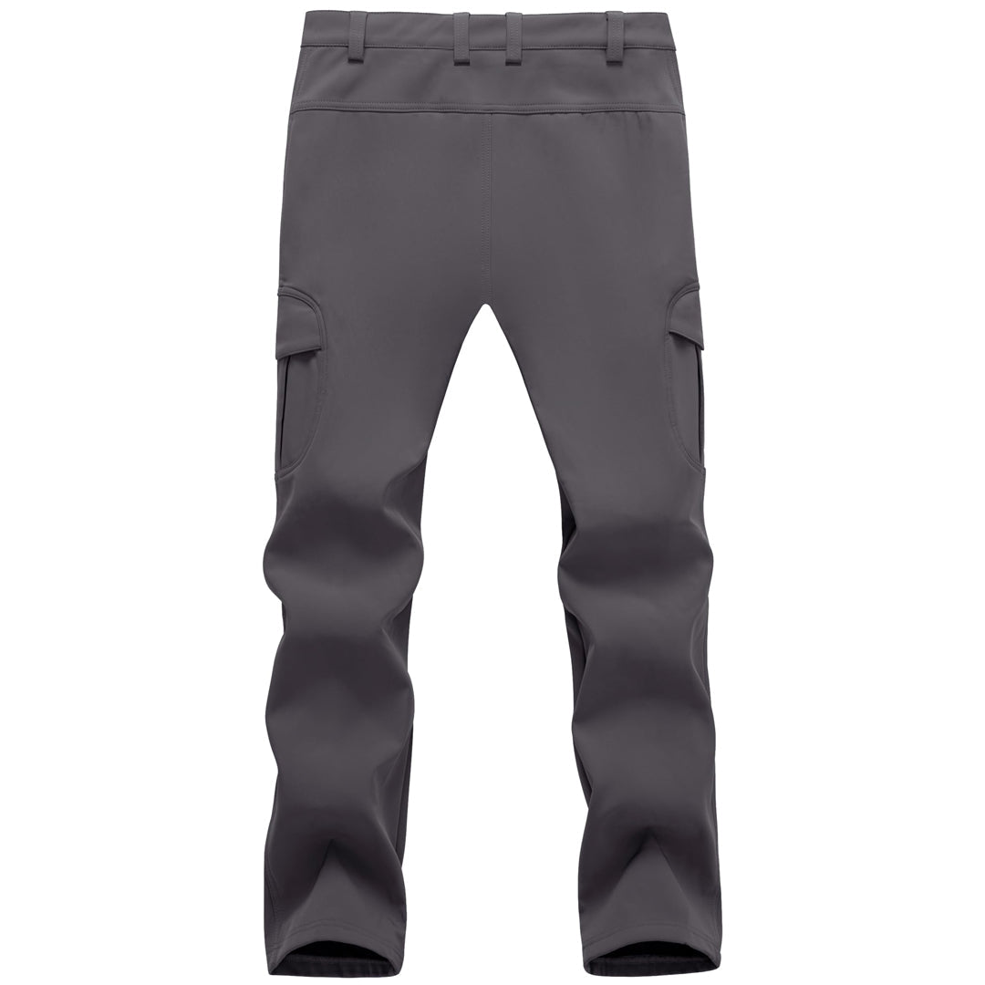 TACVASEN Grey Hiking Water Resistant Combat Fleece Lined Pants